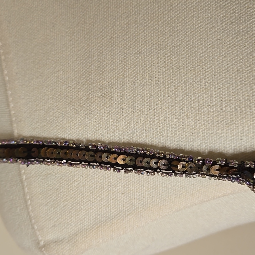 Vintage Papell Boutique Beaded Silk Slip Dress Brown 1920s Gatsby Evening Size 8 - Picture 5 of 10